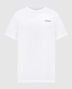 Off-White Біла футболка з емблемою Metal Arrow 44MAA027S26J001