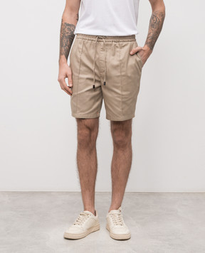 ISAIA Бежевые шорты PNC021P9100