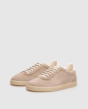 Brunello Cucinelli Бежеві замшеві кросівки MZUMGLJ336