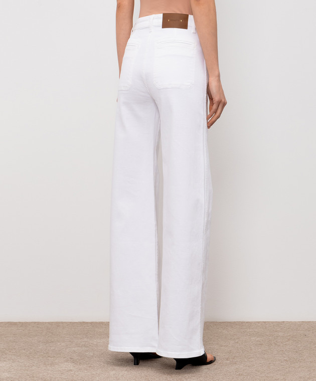 Khaite Білі джинси кльош 1185902100 зображення 4