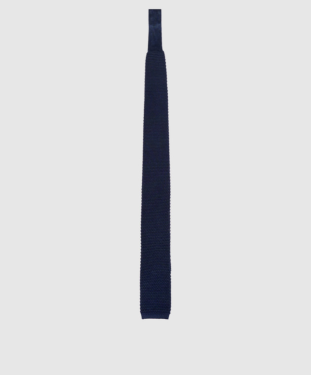 Brunello Cucinelli Краватка синього кольору із шовку MM8880018 зображення 3