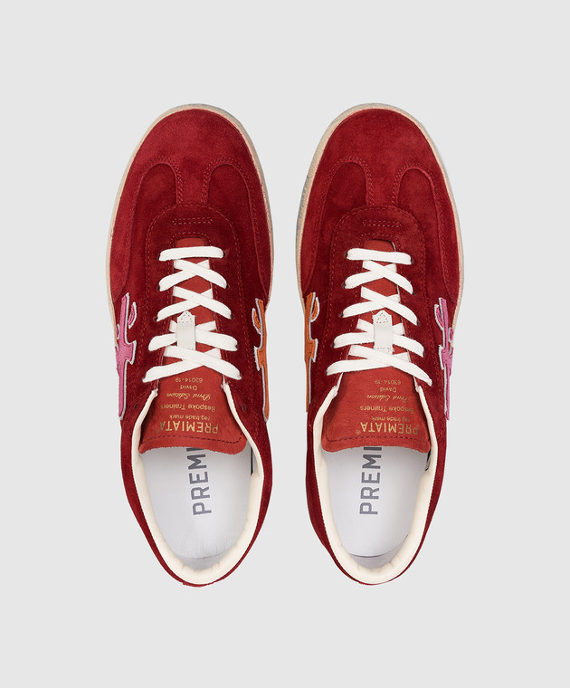 Premiata Червоні замшеві кросівки DAVIDD DAVIDD8102 зображення 4