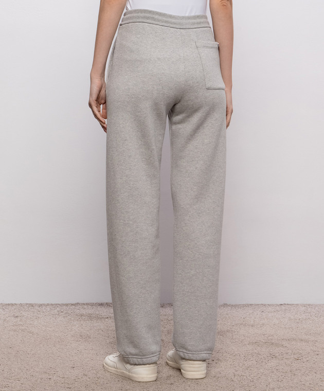 Victoria Beckham Сірі меланжеві джогери Jules 1326JTR007528A зображення 3