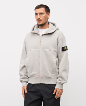 Stone Island Сіра спортивна куртка з логотипом K2S156100020S0210
