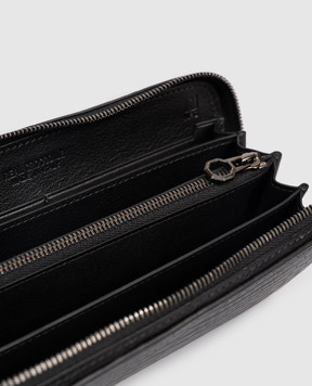 Stefano Ricci Чорний гаманець зі шкіри крокодила з емблемою з рутенієвим покриттям PP440GUCSVH