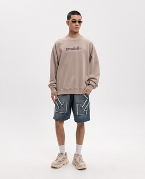 Off-White Бордовый свитшот Heraldic Arrow 44MBA054S26F003