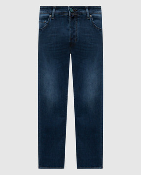 Jacob Cohen Синие джинсы Nick с эффектом потертости UQM0430S3621sh