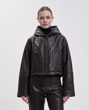 Max Mara Sportmax Коричневая кожаная куртка KABALA SPXKABALA