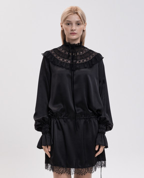 Ann Demeulemeester Черное платье Armida из шелка B0014415FA134