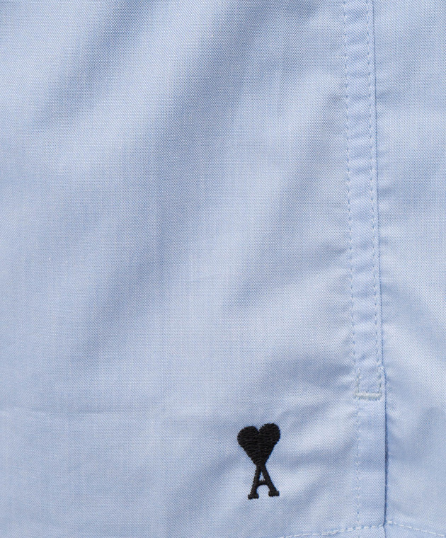 Ami Paris Блакитні труси-боксери з вишивкою емблеми HUN206CO0224 зображення 3