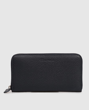 Santoni Синий кошелек с тиснением логотипа UFPPA2372FOAMML