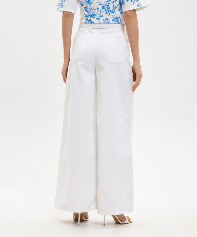 Twinset Білі джинси з поясом 261TT2470 зображення 4
