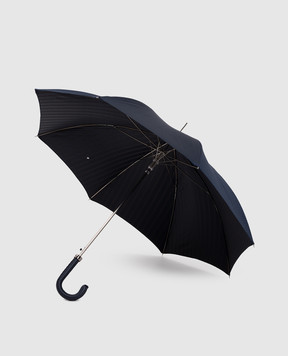 Pasotti Синий зонтик-трость в узоре OMITUO478RASO62793