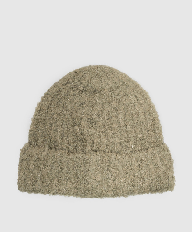 Maison Margiela MM6 Зеленая шапка с нашивкой S62TB0009M13342 изображение 3