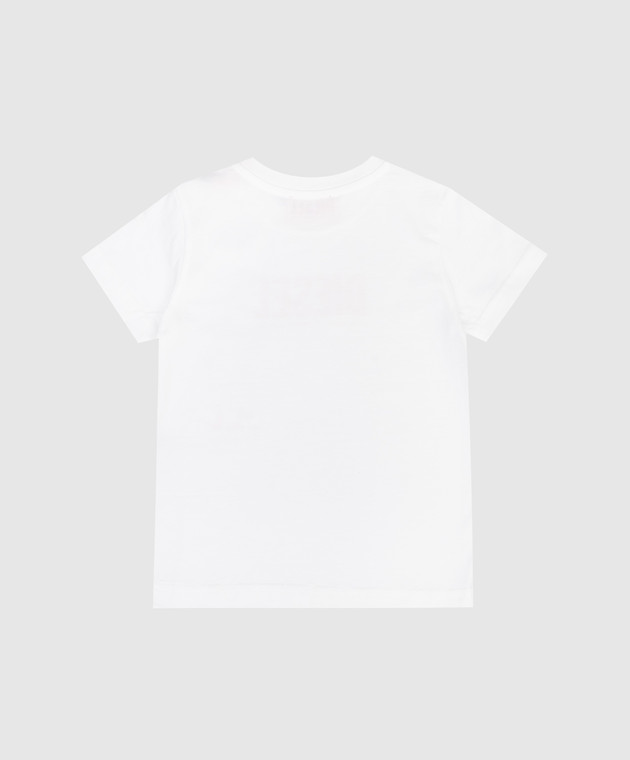 Diesel Дитяча біла футболка з принтом логотипа K0081500YI9 зображення 2