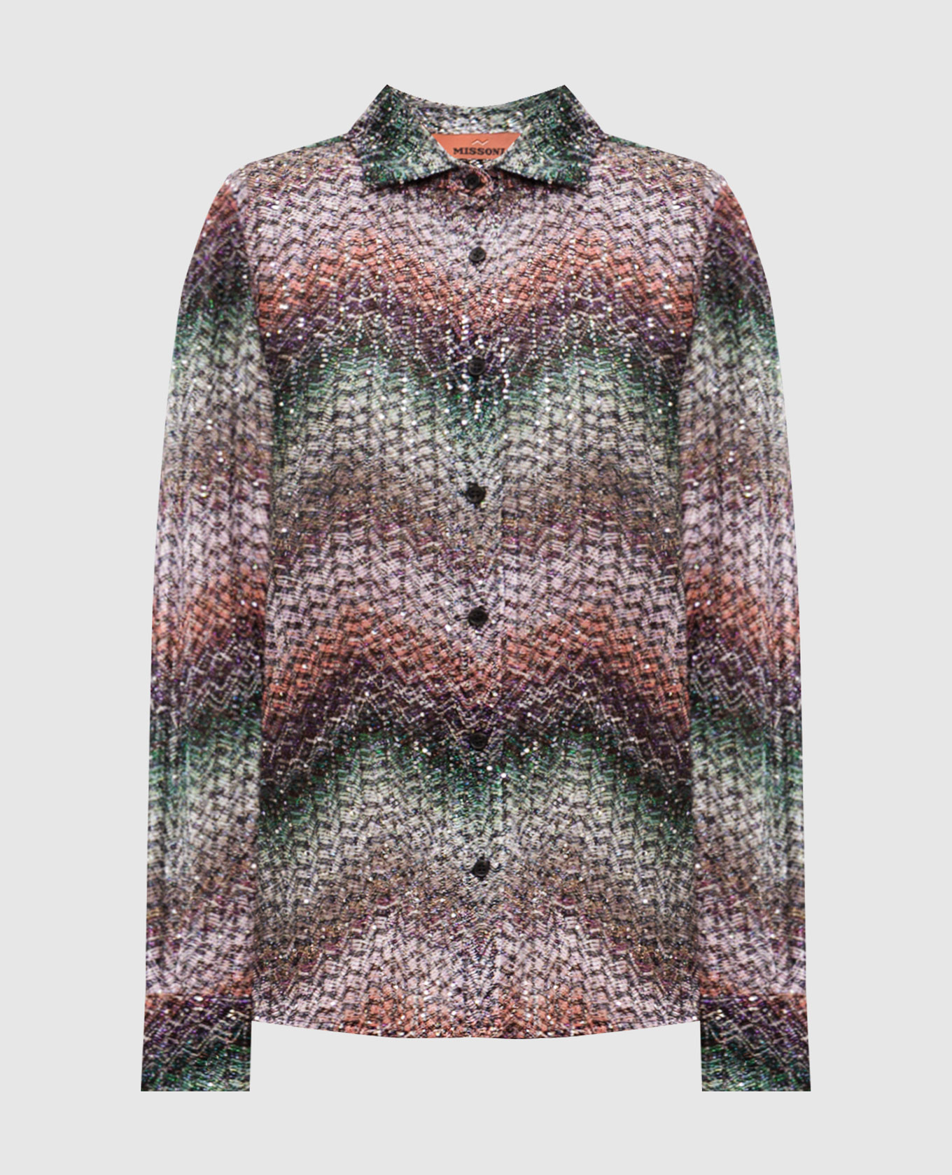 Блуза у візерунок з паєтками