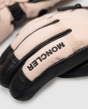 Moncler Grenoble Бежевые горнолыжные перчатки L20983A00001597S5