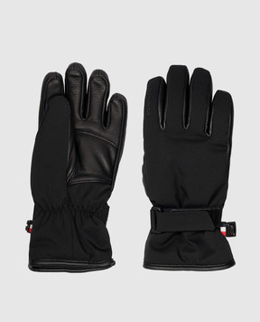 Moncler Grenoble ENFANT Дитячі чорні комбіновані гірськолижні рукавички L29573A00001M3895