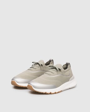 Brunello Cucinelli Зелені кросівки з логотипом MZUAUFO340