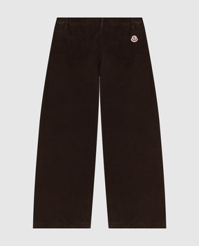 Moncler ENFANT Дитячі коричневі вельветові штани L29542A0000854APL