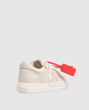 Off-White Бежевые кроссовки Vulcanized OWIA288S26FAB001