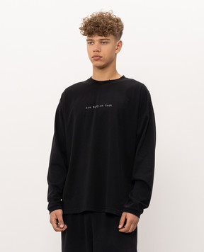 Vetements Черный лонгслив MH27LS198Bm