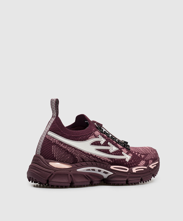 Off-White Бордовые кроссовки Be Right Back OF05756651 изображение 3