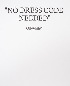 Off-White Дитяча біла футболка з принтом напису 44BAA002F26J00I