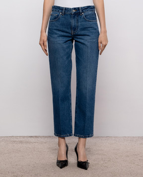 Victoria Beckham Синие джинсы с логотип патч 1326DJE007322B