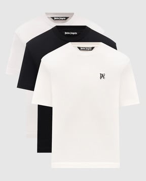 Palm Angels s Набор футболок с вышивкой логотипа монограммы PMAA093R24JER001