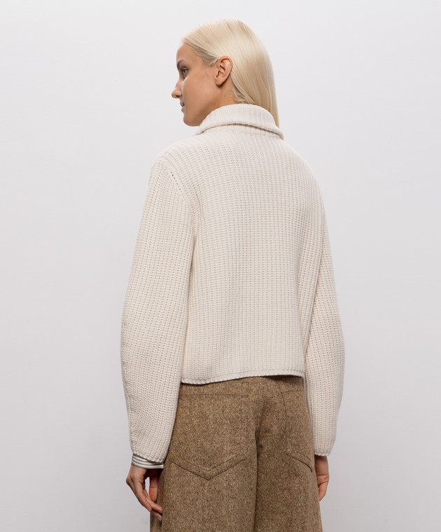 Brunello Cucinelli Кардиган цвета айвори из кашемира M52538506 изображение 4