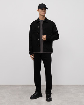 Stone Island Сіра футболка з нашивкою логотипа K2S152100034S0F11