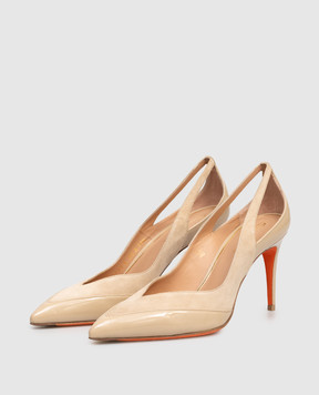 Santoni Бежеві комбіновані туфлі WDID71722HI2NLMY