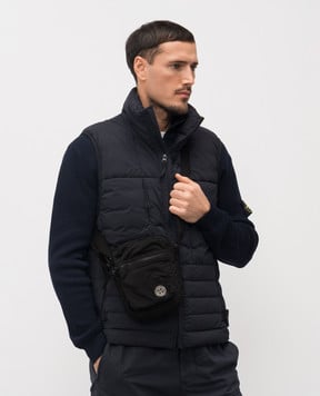 Stone Island Чорна сумка з логотипом L1S159200015S0251
