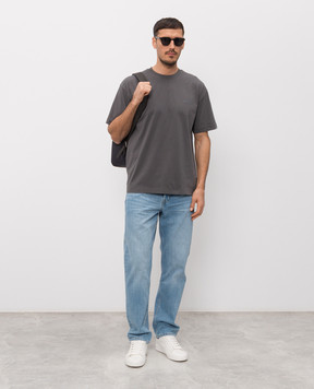 Woolrich Серая футболка с принтом логотипа CFWOTE2010MRUT5334