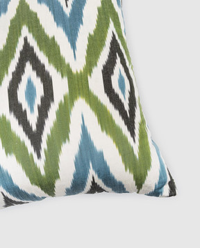 Les Ottomans Декоративная двусторонняя подушка из бархатного шелка с принтом VE5850X50DS