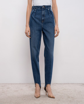 Thierry Mugler Сині джинси зі штрипками 26P6PA0534211