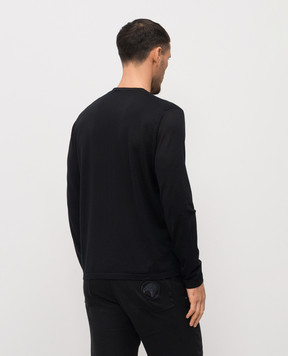 Stefano Ricci Черный лонгслив из кашемира W505000G01W26101