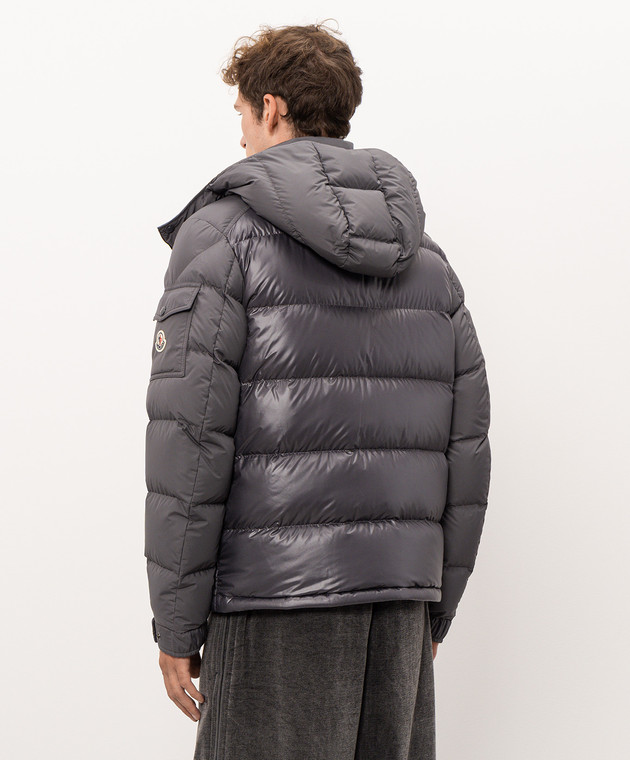 Moncler Серый пуховик Maya L20911A00138597YX изображение 4