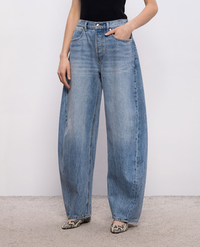 Alexander Wang Сині джинси-банани з проріхами 4DC2264993