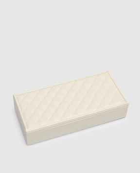 Giobagnara Зелена шкіряна скринька для канцелярії Celio Diamonds DSBXPTRV109