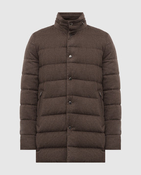 MooRER Коричневый пуховик IMEL из кашемира IMELIL