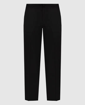 Kiton Черные брюки из шерсти и кашемира UPN01K0145I