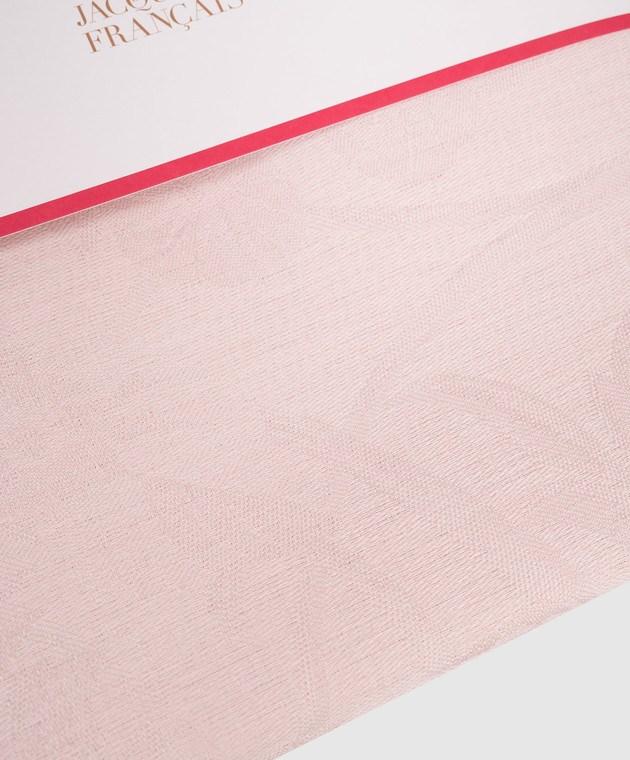 Le Jacquard Fraincais Рожева скатертина Tivoli з льону в тканий візерунок 22493 зображення 2