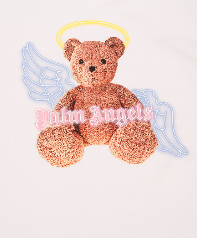 Palm Angels Дитяча рожева футболка з принтом та логотипом PGAA002S26JER001 зображення 3