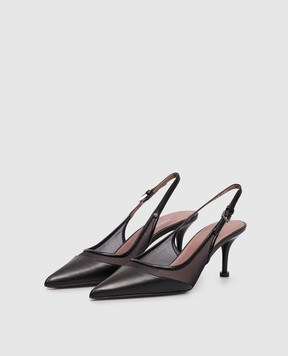 Premiata Чорні комбіновані слінгбеки M7393