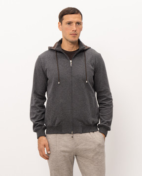 Doriani Cashmere Сіра спортивна куртка 872CAPSTLUJ362