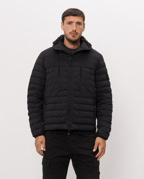 Stone Island Чорна пухова куртка з капюшоном L2S154100107S0183