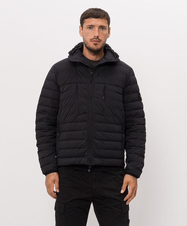 Stone Island Чорна пухова куртка з капюшоном L2S154100107S0183 зображення 3