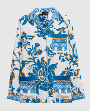 Etro Біла сорочка в квітковий принт WRIA010099SPSI9